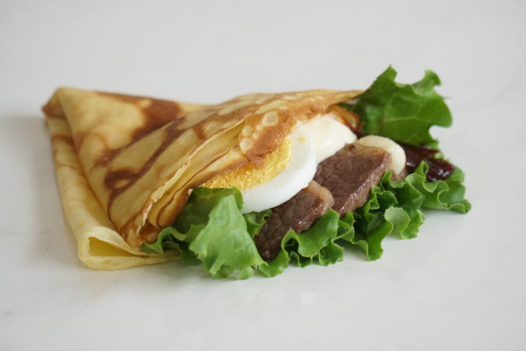 韓国風焼肉クレープ