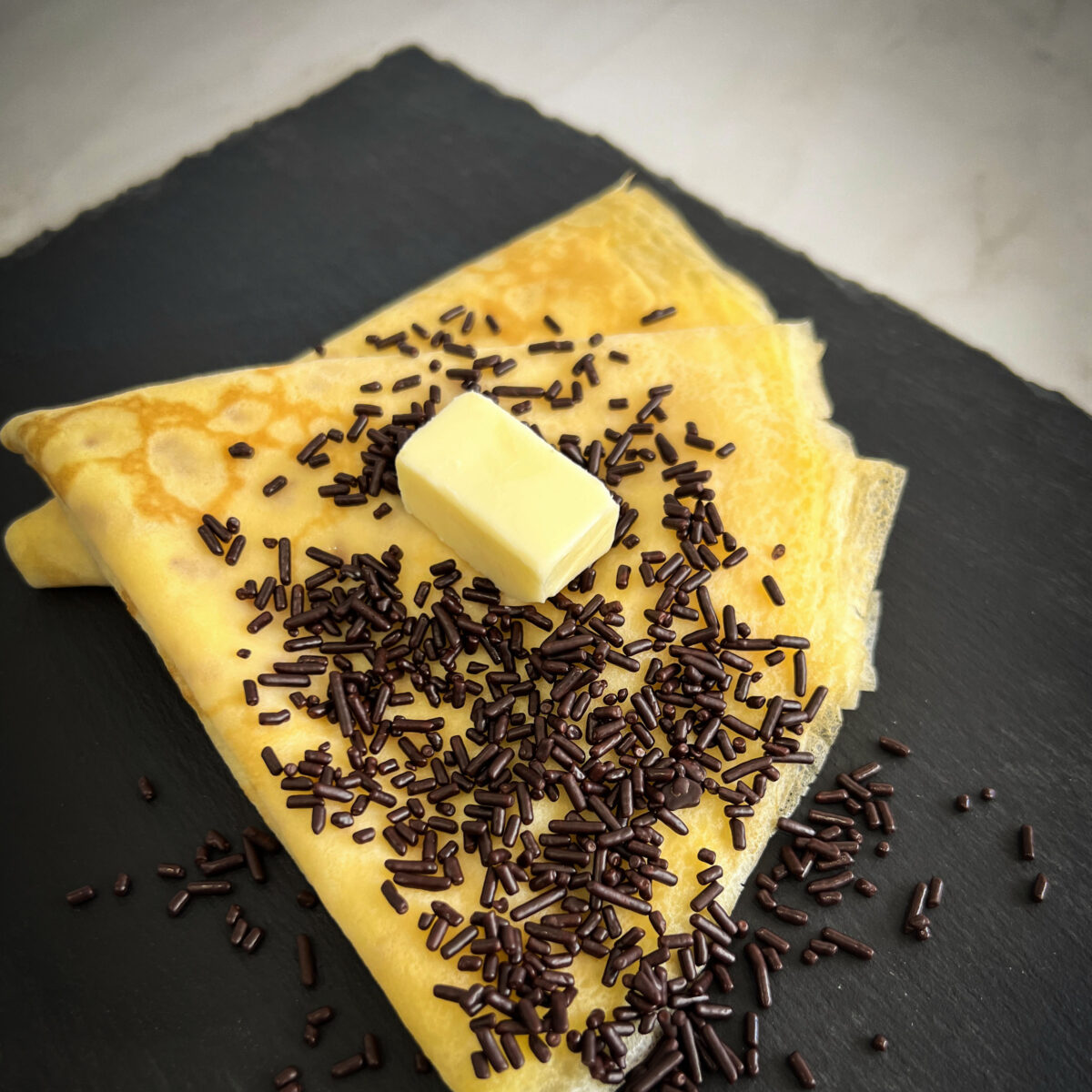 チョコバタークレープ